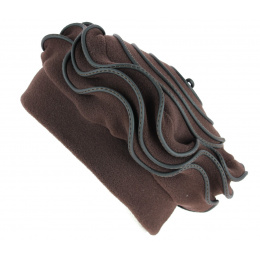 Women's Najac Brown Fleece Hood - Traclet