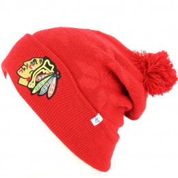 Chicago Blackhawks Long Pompon Beanie - 47Brands