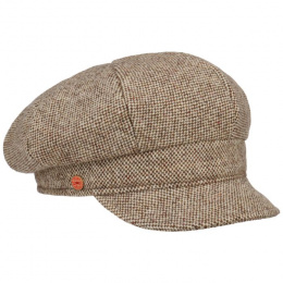 Cap Gavroche Coco Tweed Brown & Beige