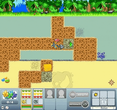 a screenshot of a video game with a ability button