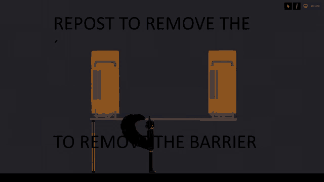 a screenshot of a game that says to remove the barrier