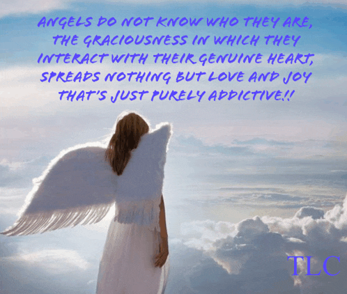 a picture of a woman with angel wings and a quote about angels