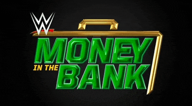 a logo for the money in the bank show