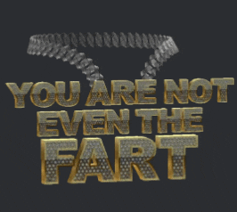 a gold necklace with the words you are not even the fart on it