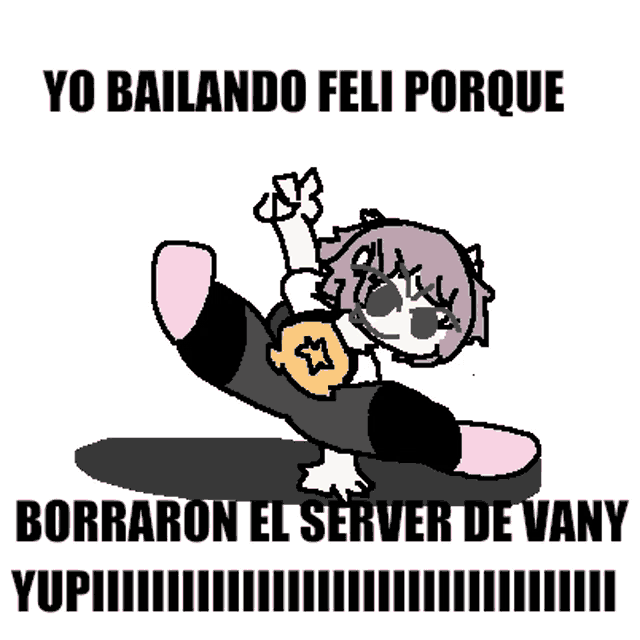 a cartoon of a girl on a snowboard with the words yo bailando feli porque on the bottom