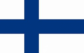 a blue and white cross on a white background is the flag of finland .