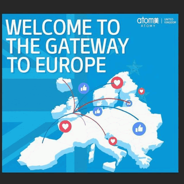 a poster that says welcome to the gateway to europe on it