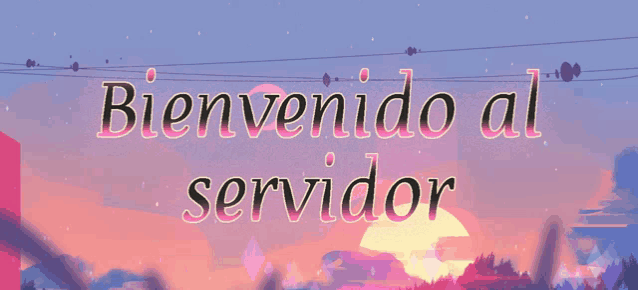 a banner that says bienvenido al servidor