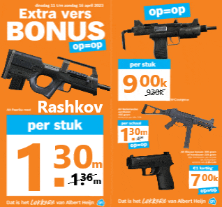 a poster for extra vers bonus shows a few guns