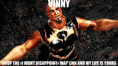 a video game character with the name vinny on the top