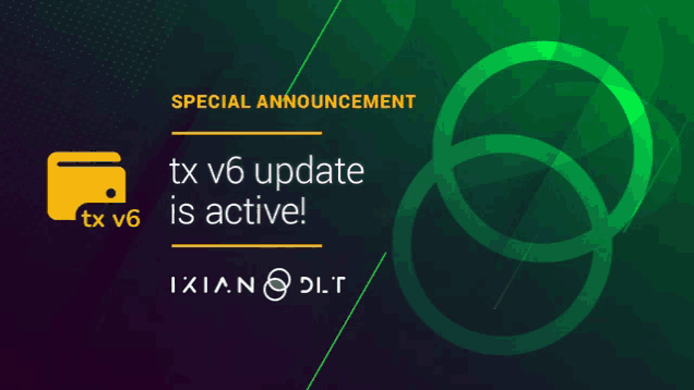 a special announcement says that tx v6 update is active