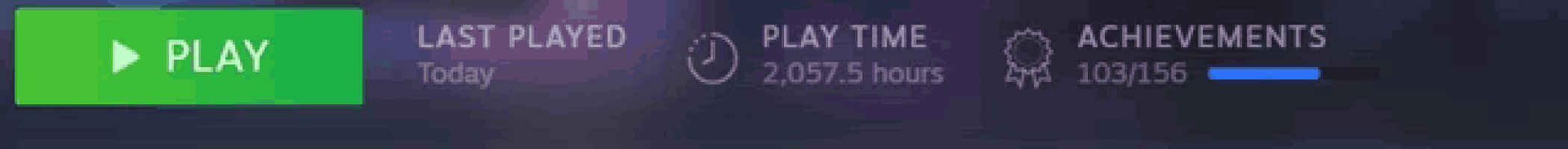 a screenshot of a video game with the play button