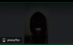 a screenshot of a video call with jimmy11zz on the bottom right