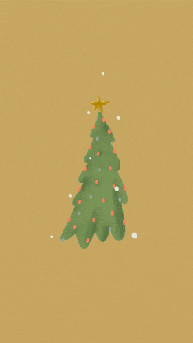 a green christmas tree with a star on top