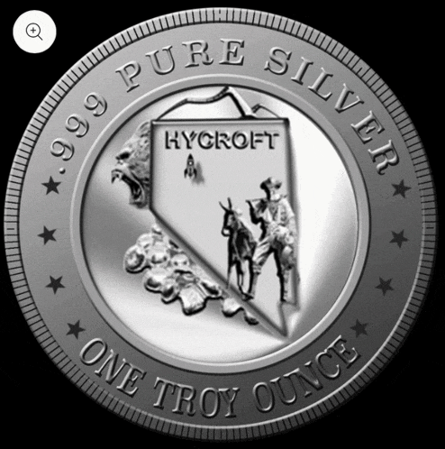 a .999 pure silver one troy ounce coin with a cowboy and donkey on it