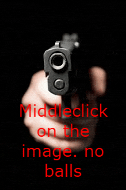 a picture of a hand pointing a gun with the words middleclick on the image no balls below it