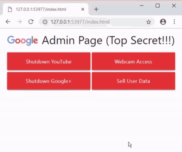 a screenshot of a google admin page that is top secret