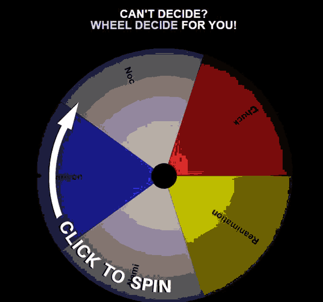 a wheel with the words can t decide wheel decide for you