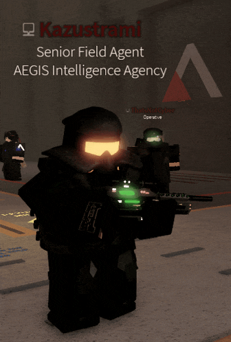 a kazustrami senior field agent aegis intelligence agency poster