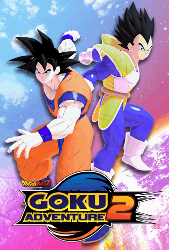 a poster for a video game called goku adventure