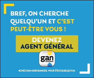 an advertisement for gan assurances in france