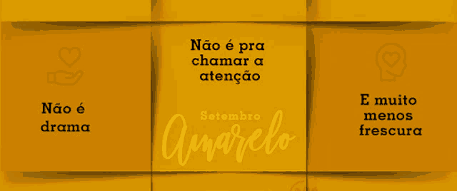 a yellow sign that says amarelo setembro