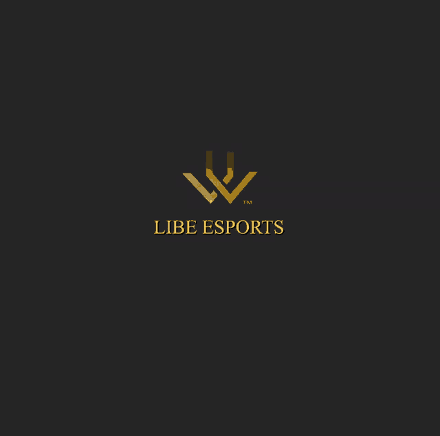 a logo for a company called libe esports with a black background