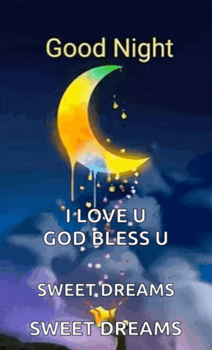 a good night i love you god bless u sweet dreams sweet dreams .