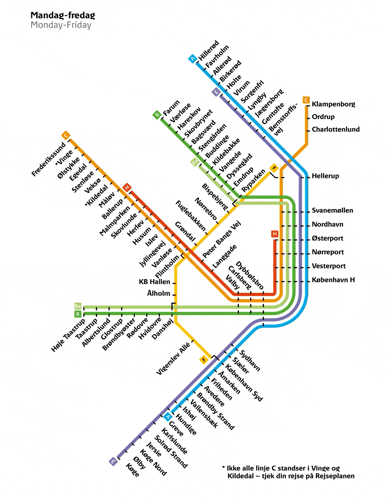 a map of a city shows that monday to friday is the busiest day of the week