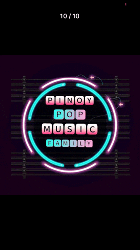 a screenshot of the pinoy pop music family app on a phone