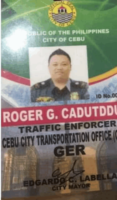 roger g cadutddu traffic enforcer cebu city transportation office