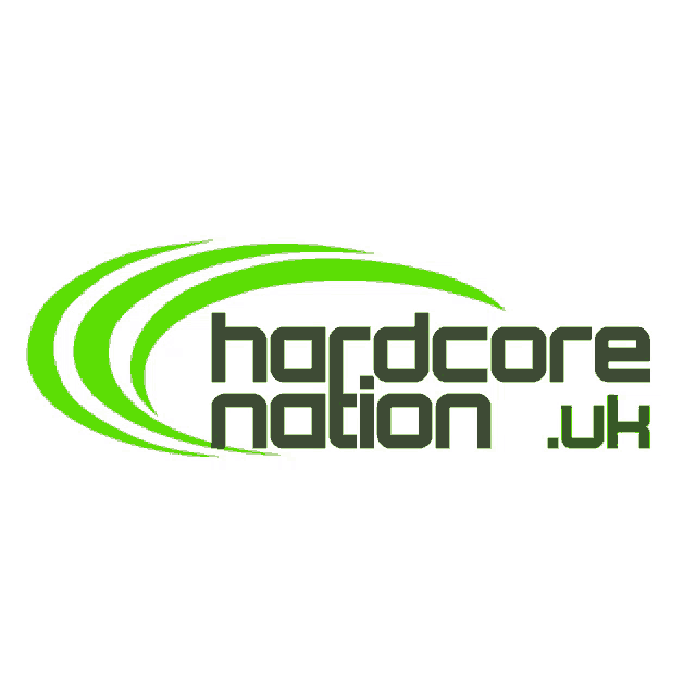 a green logo for hardcore nation uk