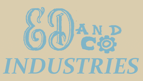 a logo for ed and co. industries is displayed