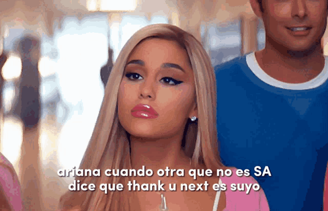 ariana cuando otra que no es sa dice que thank u next es suyo is shown