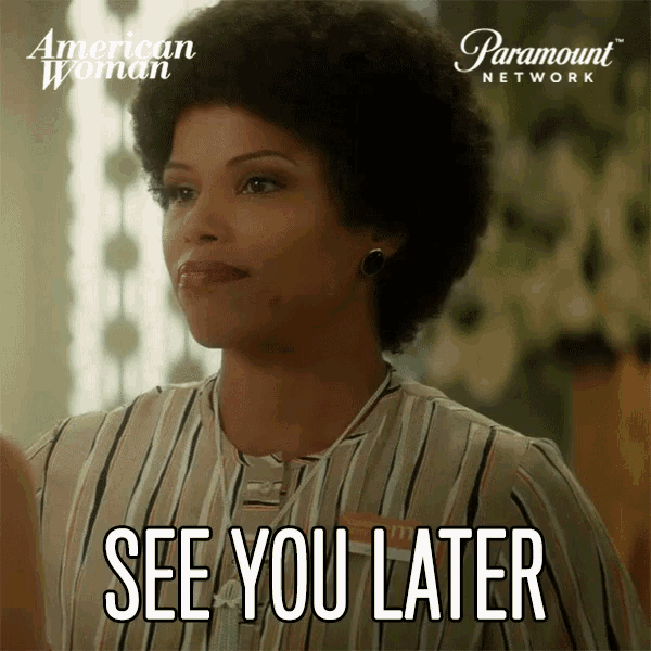 a paramount network ad for american woman shows a woman saying see you later