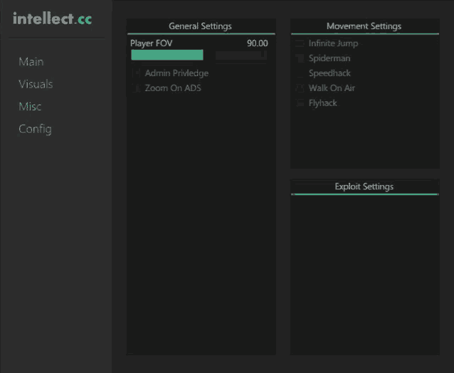 a screenshot of intellect.cc shows the general settings