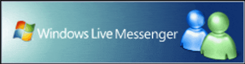 a windows live messenger logo with two icons