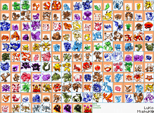 a grid of pokemon icons with a watermark that says lukio mishuko