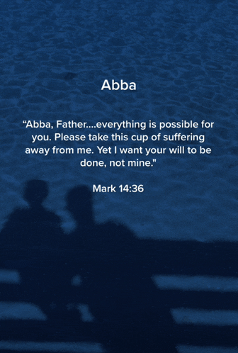 a blue background with a quote from abba