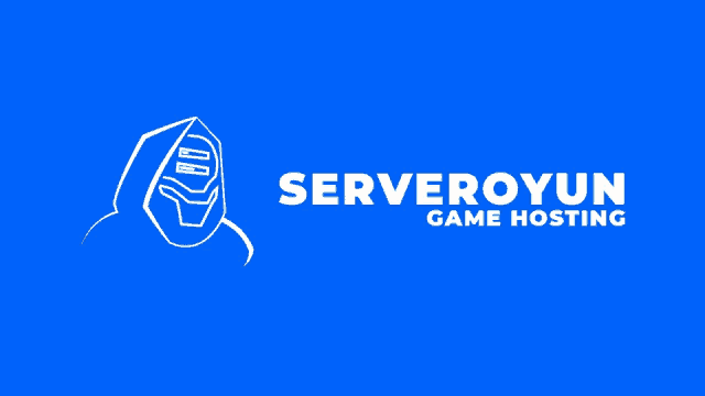 a blue background with the words serveroyun game hosting