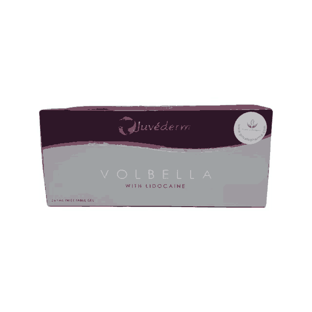 a box of juvederm volbella with lidocaine injections