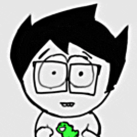 a black and white drawing of a boy with glasses and a green parrot .