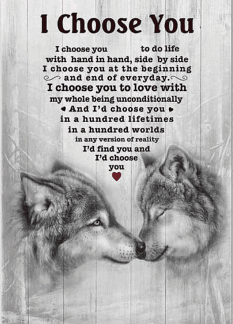 a poster that says i choose you to do life with hand in hand