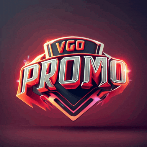 a logo that says vgo promo on a dark background