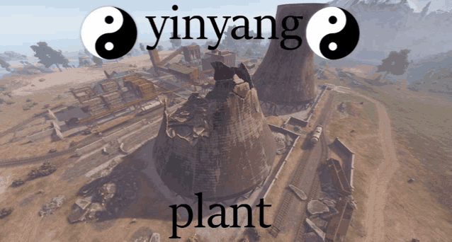 a picture of a yinyang plant with a yinyang symbol