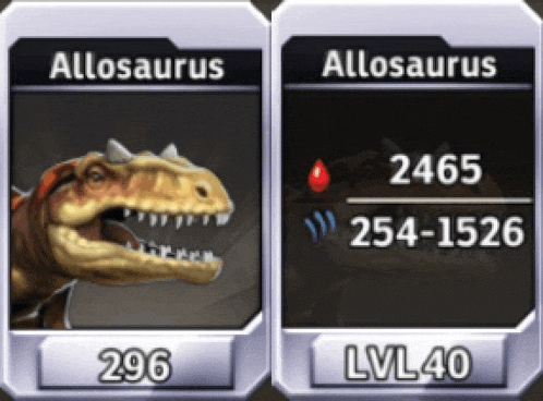 a picture of an allosaurus next to a picture of an allosaurus