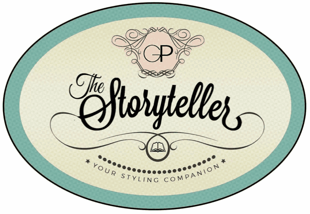 a logo for a company called the storyteller your styling companion