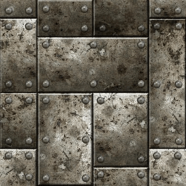 a close up of a metal texture with rivets on it .