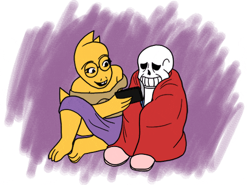 a cartoon drawing of a skeleton sitting next to another skeleton