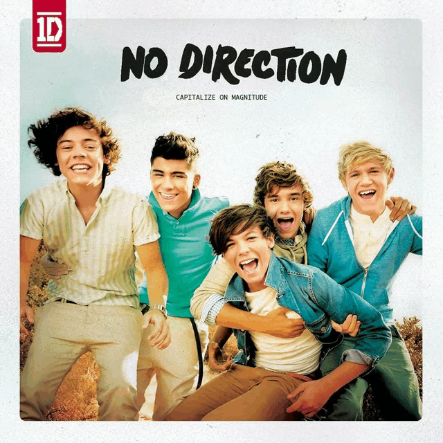 the album cover for no direction shows a group of young men